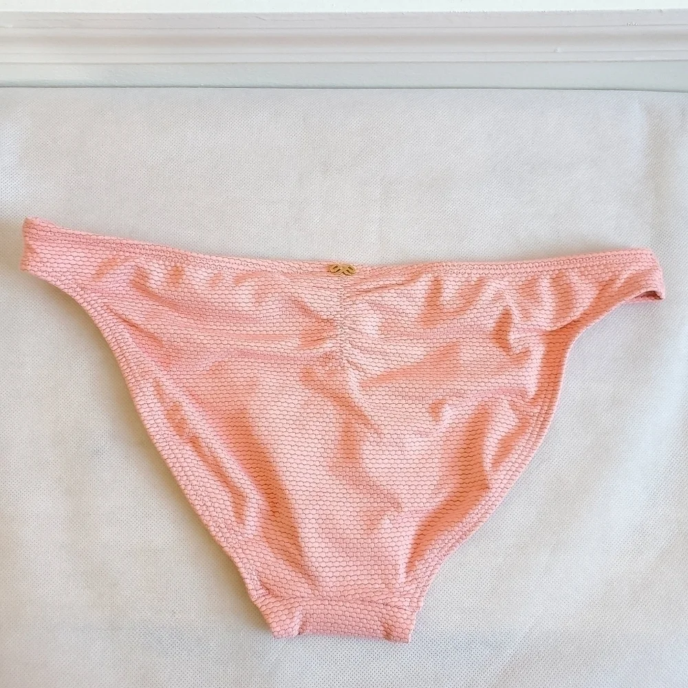 New Pilyq Coral Coast Basic Ruched Full Bottoms Size Small